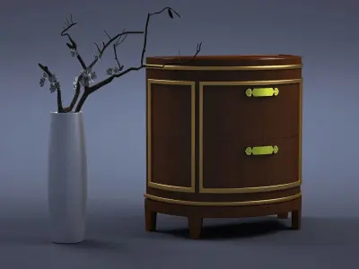 cabinet cabinet wardrobe sofa bed table bookshelve 3D model