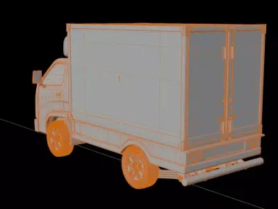 Eicher Pro X EV mini truck 3D model