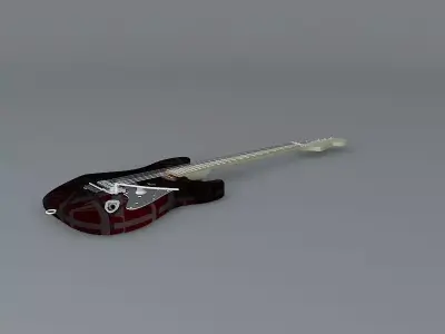 Eddie Van Halen Frankenstein guitar Free 3D model
