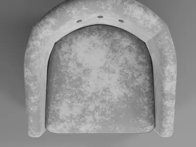 Armchair velvet Free 3D model