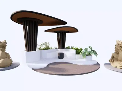 Gazebo 1 3D model