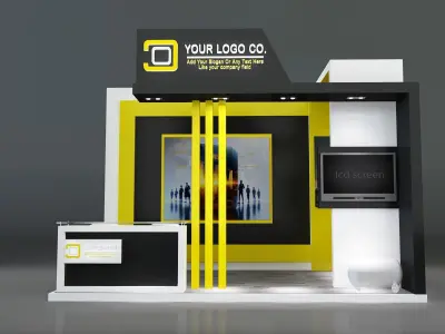 Booth Exhibition Stand a199  3D model