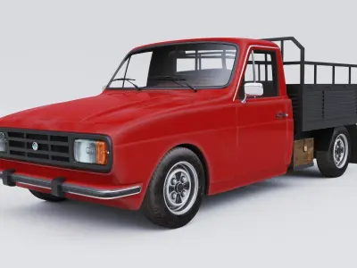 Anadol Pickup P2 1978 Low-poly 3D model
