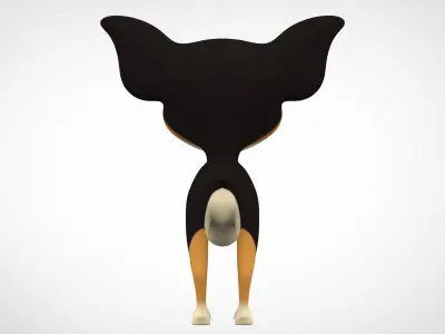 Chihuahua  Low-poly 3D model