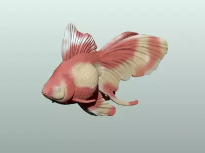 Goldfish Pose 2 3D print model