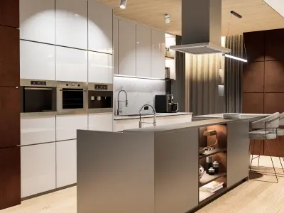 Modern living - C3 3D model