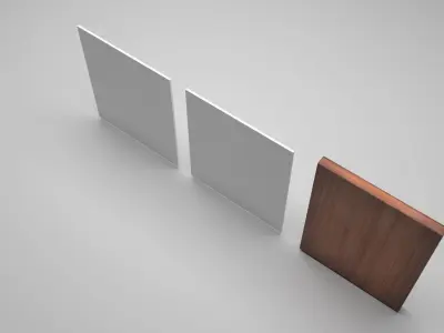 Framed Pictures Set 3D model