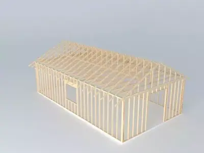 Framed House Free 3D model