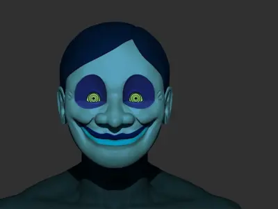 UFO ALIEN DANDADAN MASK HALLOWEEN 3D print model