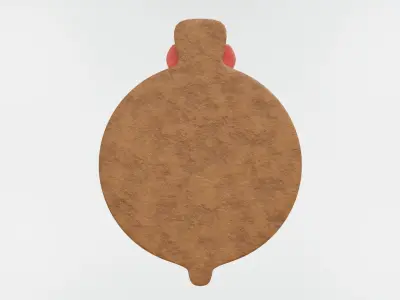 Gingerbread Christmas Cookie 13 3D model
