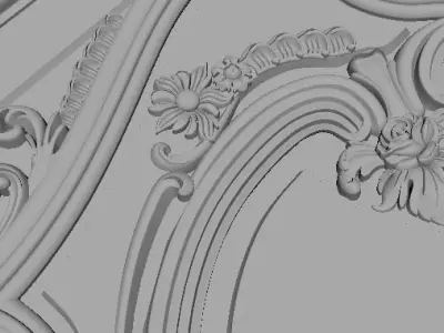 door 3d model for high quality cnc machines 3D model