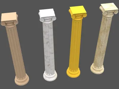 Corinthian Column 3d Model 09 3D model