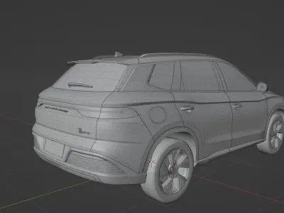 BYD Song Pro DM 2023 low poly  3D model
