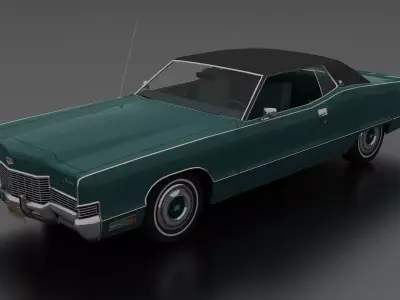 Marquis 2dr Hardtop 1971 Low-poly 3D model