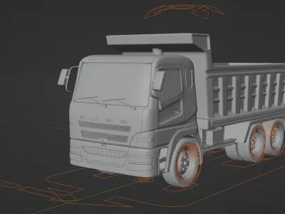 Mitsubishi Fuso Dump Truck 3D model