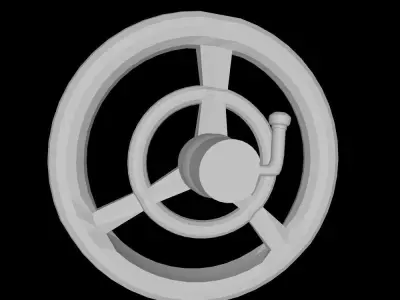 TOY CAR STEERING WHEEL - SPARE PARTS 3D print model