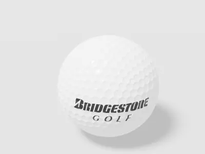 bridgestone golf ball Low-poly 3D model