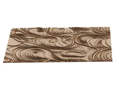 decor set wall panel wall relief mural CNC 58 3D model