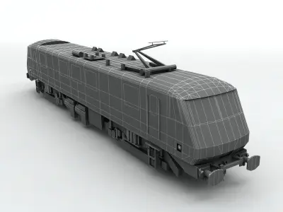 Class 90 Locomotive Freightliner Low-poly 3D model