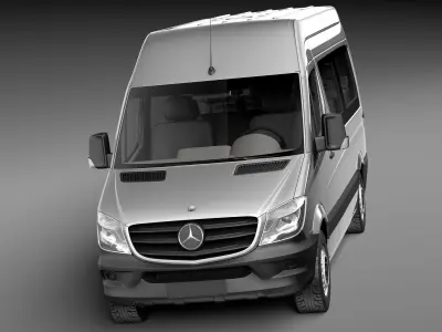 Mercedes-Benz Sprinter Passenger Van 2014 3D model