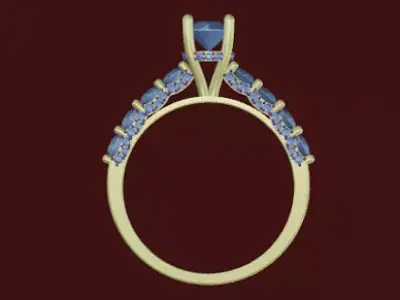 woman ring Free 3D model