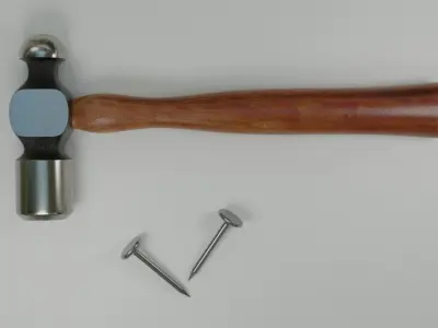 Wooden Hammer 3D model