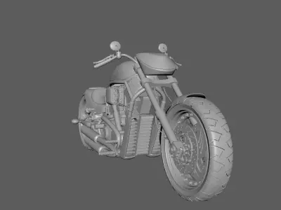 harley davidson night rod 3D model