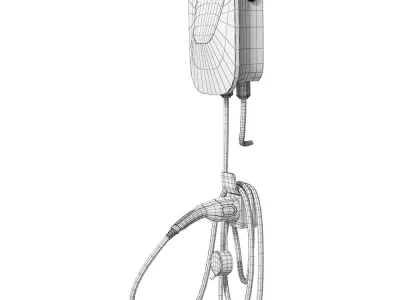 Charging station for electric vehicles Ctechi 3D model