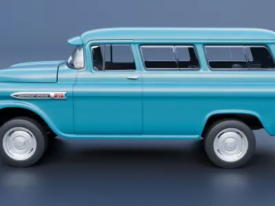Chevrolet Suburban 1959 3D print model