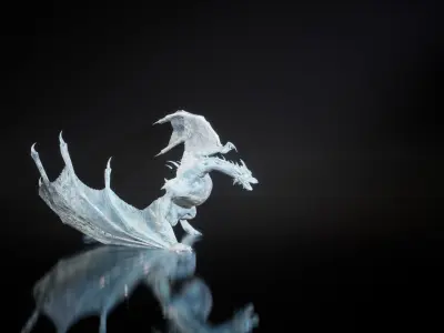 Dragon 9 Wyvern UE4 Low-poly 3D model
