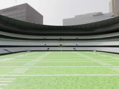 Nfl American Stadium Low-poly 3D model