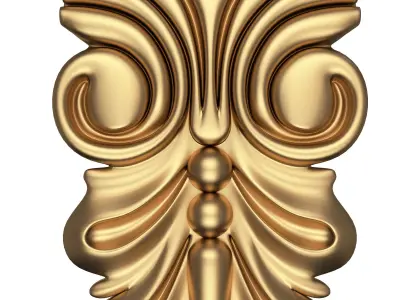 Corbel Carved 04 Low-poly 3D model