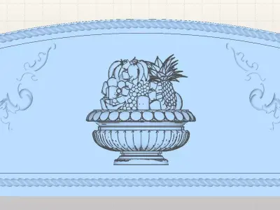 Fruits vase 3D model