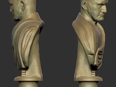 Printable bust of Roman Empire Consul 3D print model