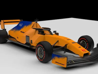 McLaren MCL34 Concept Design  3D model