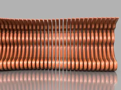 CURVED WALL version 4 3D model