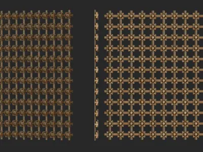 Modular Ornament Grids  3D print model