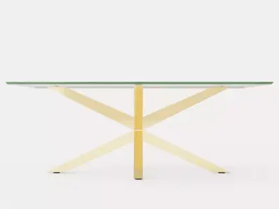 Split Coffee Table 120 Cm Low-poly 3D model