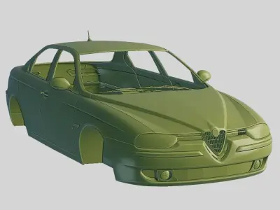 Alfa Romeo 156 1997 Printable Body  3D print model