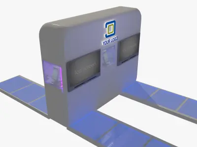 Booth Exhibition Stand a484 3D model