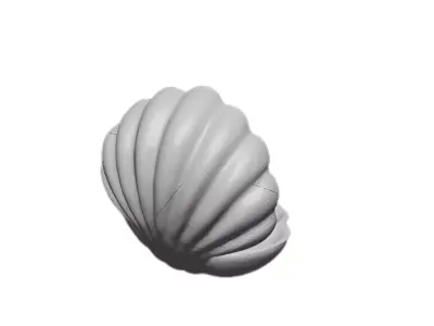 Pearl in Shell 3D Model Free 3D print model