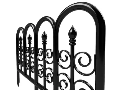 Garden fence 3D model