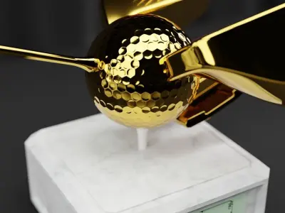 Golf Trophy Bird 3D print model