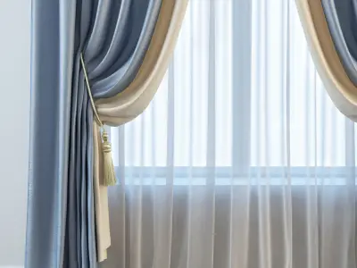 Set 14 Curtains 3D model