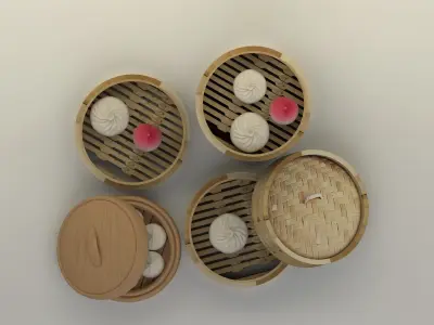 Chinese bamboo  stermer 3D model