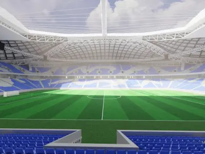 alwakrah aljanoub stadium-qatar 2022 world cup 3D model