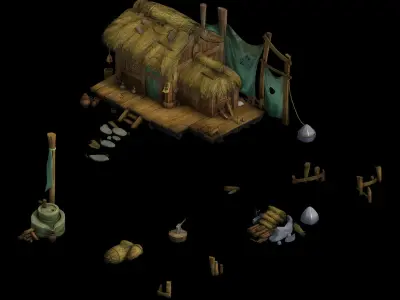Game Kunlun Snow Mountain - House 62 3D model