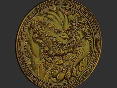 foo dog 3D print model