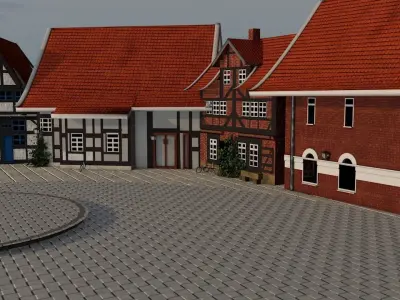 nienburg  street  Free low-poly 3D model