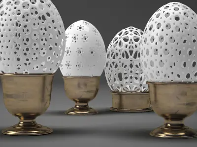 Decor Eggs 3D 3D model